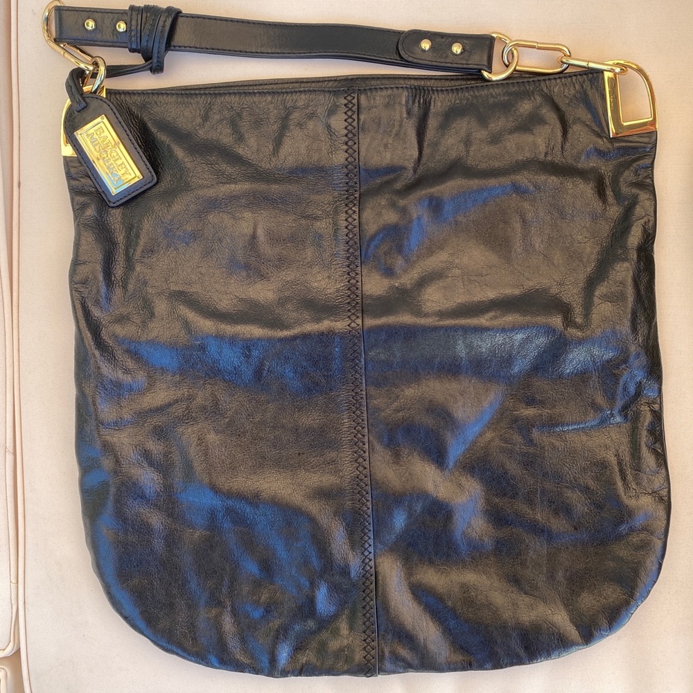 Badgley Mishka black leather Gaia hobo bag